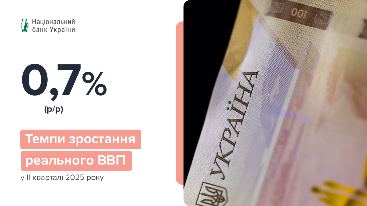 Коментар Національного банку щодо зміни реального ВВП у ІІ кварталі 2025 року