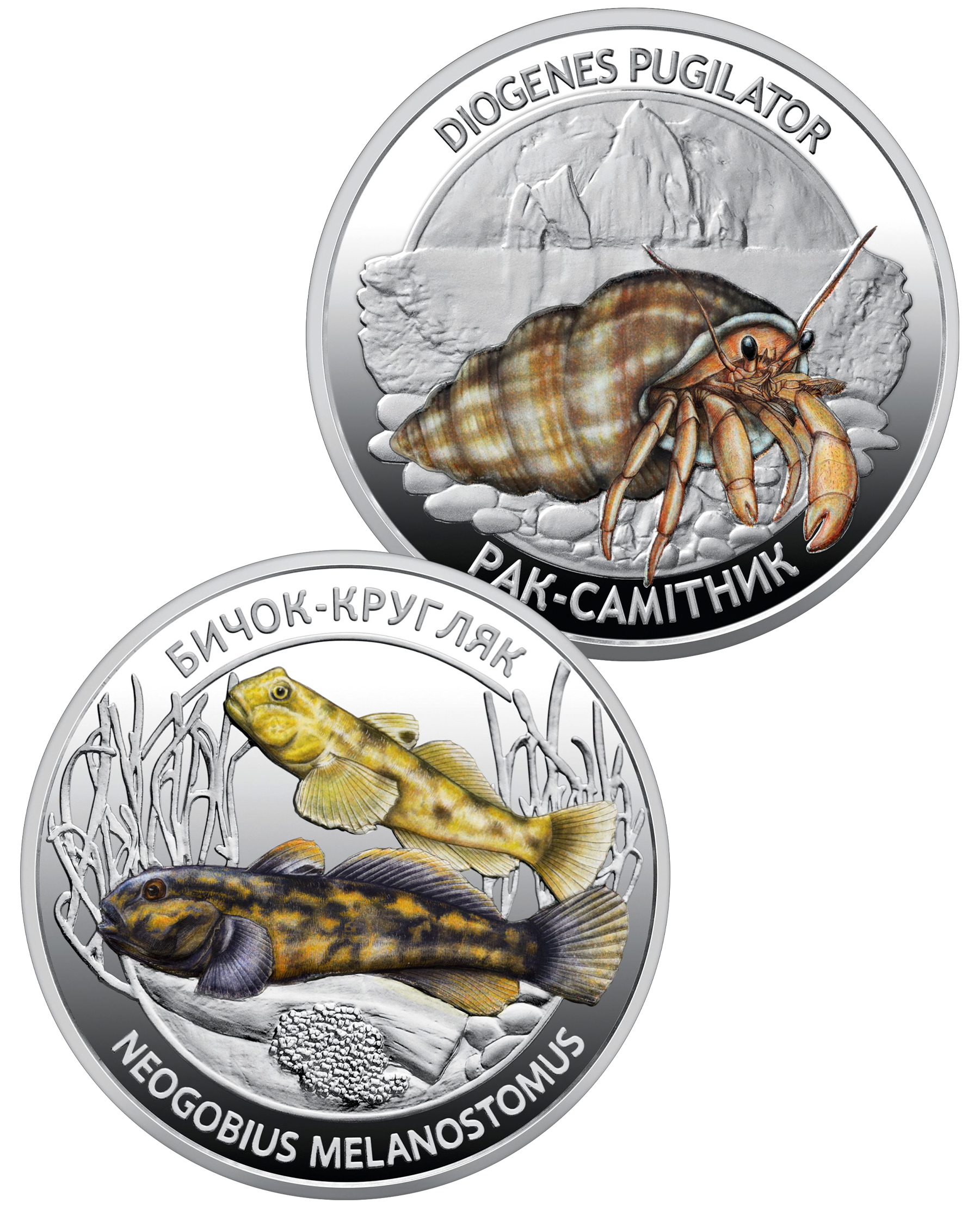 Inhabitants of the Deep Sea (a set of two commemorative coins) (reverse)